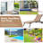 Nirutma Outdoor Metal Chaise Lounge