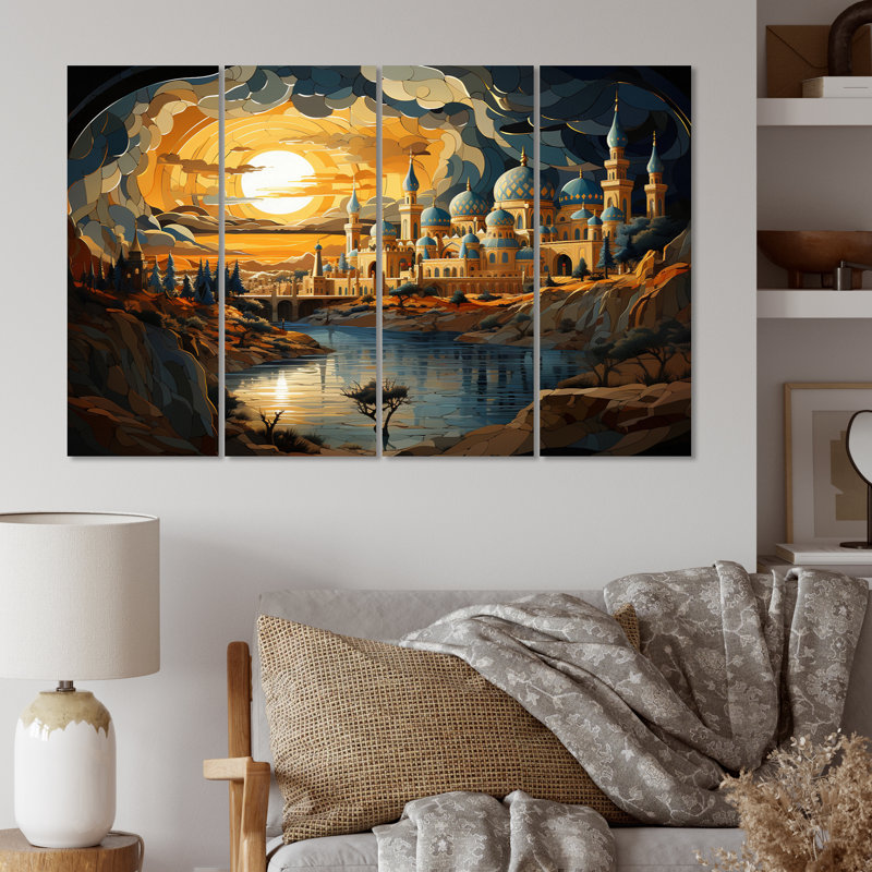 L'islam, 4 pièces, impression sur toile