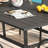 Cihangir Rectangular 6 - Person 60'' L Outdoor Patio Dining Set with 6 Stackable Textilene Armrest Chairs-1623637108
