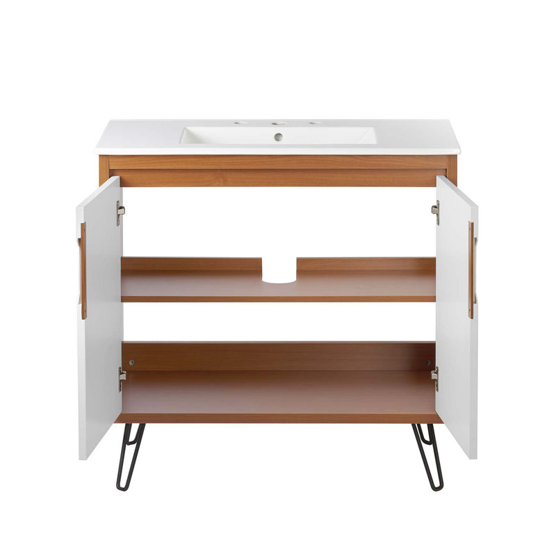 Meuble-lavabo de 36 po Modway Energize, Blanc