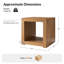 Table de bout moderne en bois l 24 po avec 1 tiroir caché Casella-1857659397