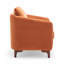 Upholstered Barrel Chair With Footstool-621097161