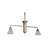 2 - Light Gold Pool Table Lights Pendant