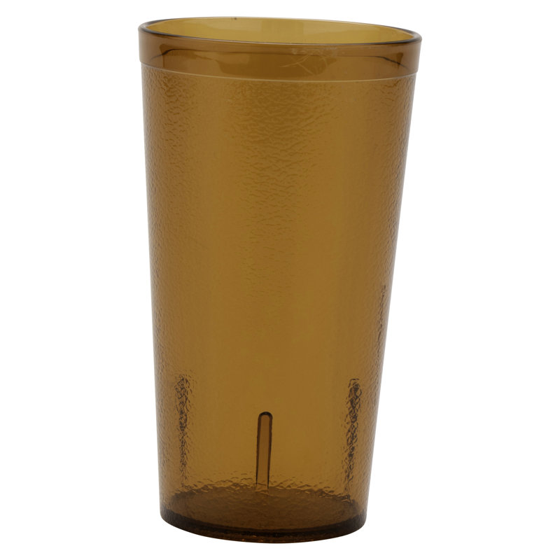 GET Gobelets de restaurant en plastique robustes, Brun, 16 oz