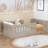 Wood Floor Bed with Semi-Enclosed Guardrails-104848485-121685291