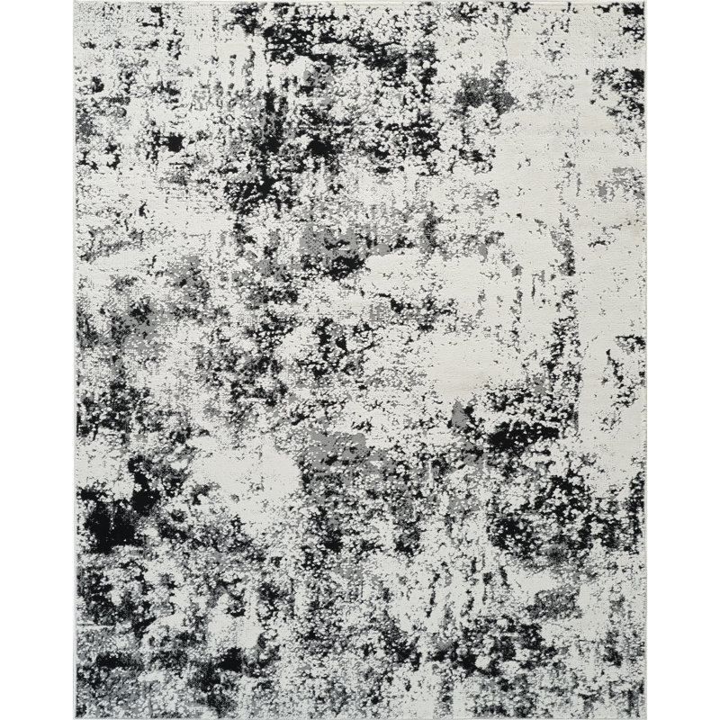 Halbach High-Low Abstract Area Rug, Rectangle 10' x 14'