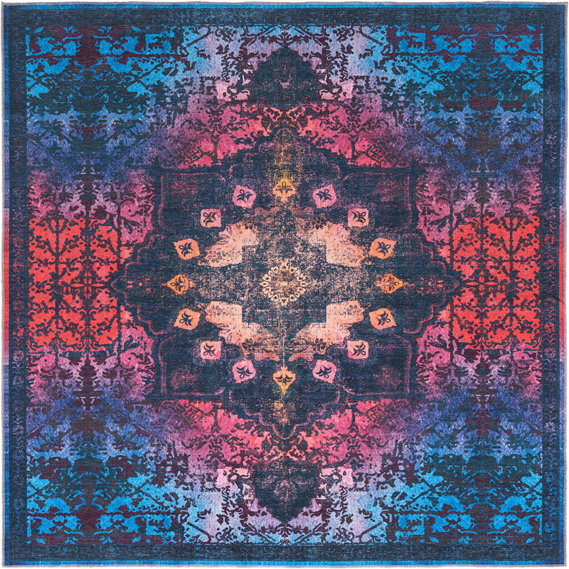 Oriental Indoor Rug, Square 7'3"