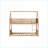 Twin Over Twin Rubber Wood House Bunk Bed with Guardrails, No Box Spring Needed, White Oak-2129079374