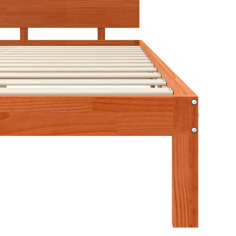 Solid Wood Bed, Double (4'6)