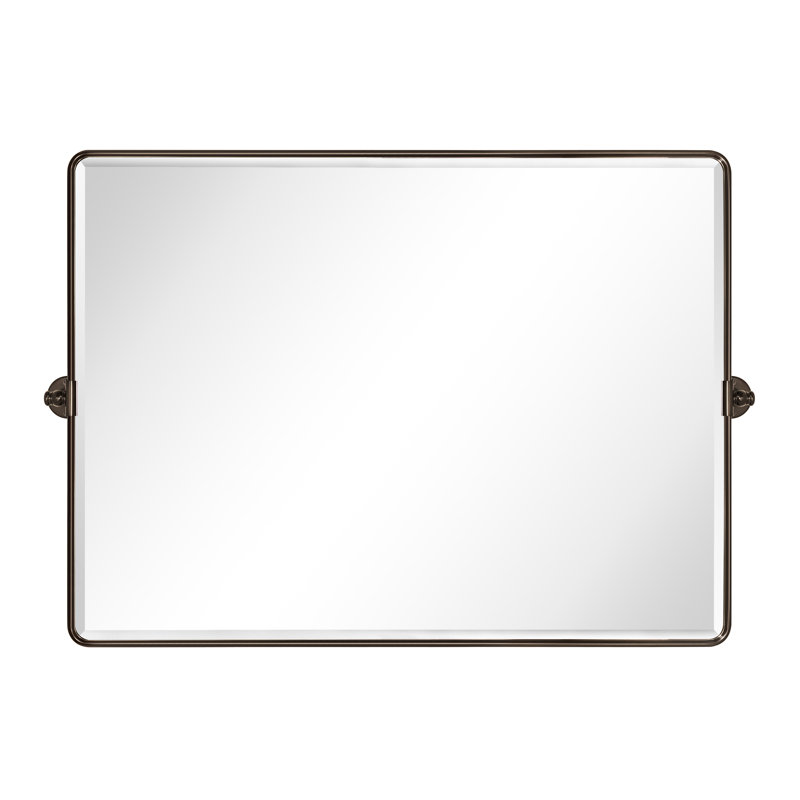 Beveled Pivoting Mirror, 30" x 40", Oil Rubbed Bronze