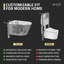 Toilette allongée à fixation murale Smart White-Saving Space