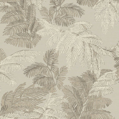 Italian Style Palm Leaf Design Wallpaper Roll