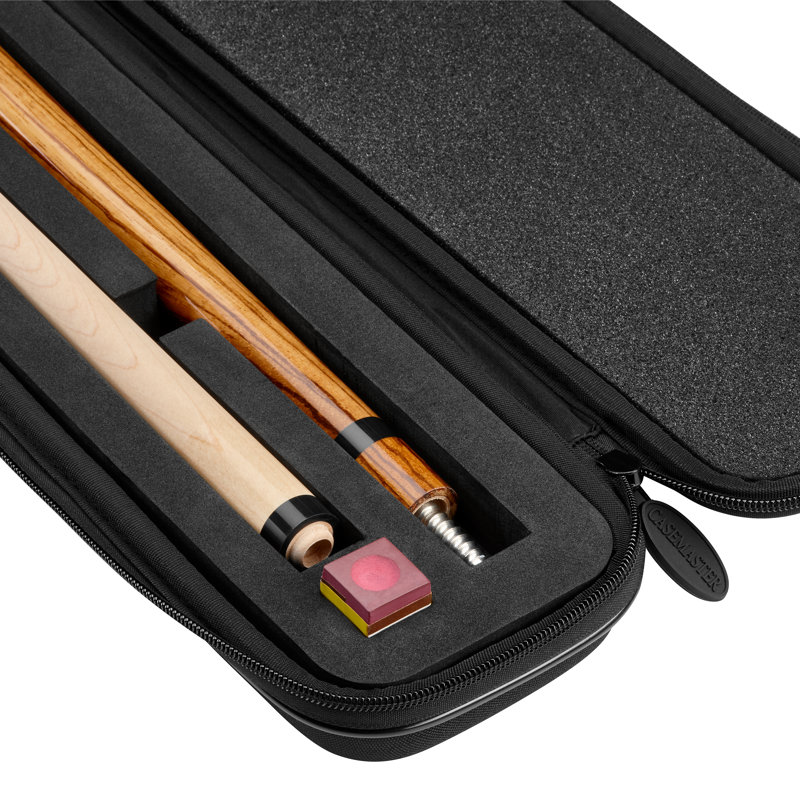 Casemaster Parallax Single Billiard Cue Case Black, Black