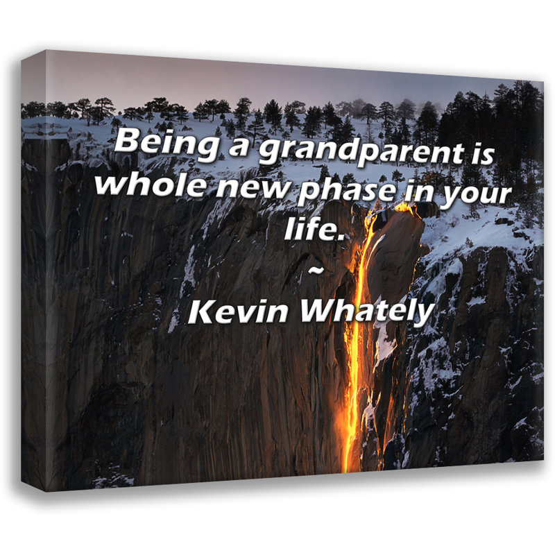 Dakota Fields Gallery Wrapped Canvas By Kevin Whately: "Being a grandparent is whole new phase in you, 17" H x 24" W