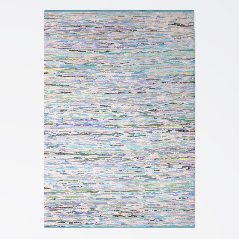 Chindi Renova, recycled materials Rug, Rectangular 110 x 60cm, Blue mix