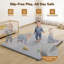 Baby Play Mat For Floor, 50 X 50 Playpen Mat, Tummy Time Foam Mat-109050019