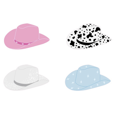 Adhésif décoratif chapeau de cowboy Western Outback
