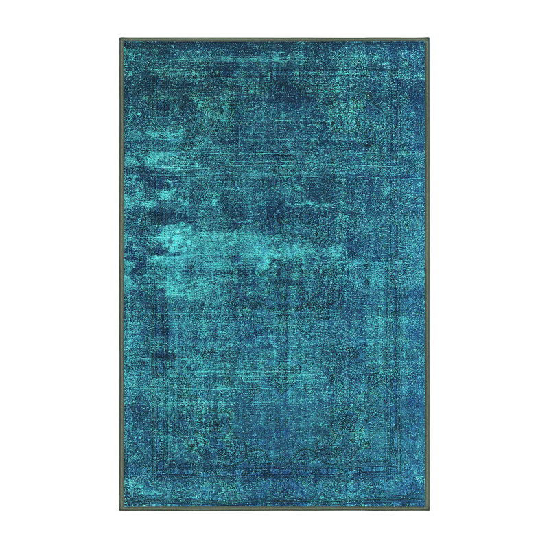 Tapis oriental en laine / polyester tissé à la machine Cvijan, Rectangle 6 pi x 9 pi