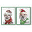 «Have a Fetching Christmas», impression encadrée de qualité supérieure - prête à être accrochée - aucun clou requis - aucun clou requis-751764593-751764597