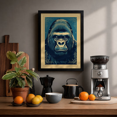 Harambe Retro - Framed Print