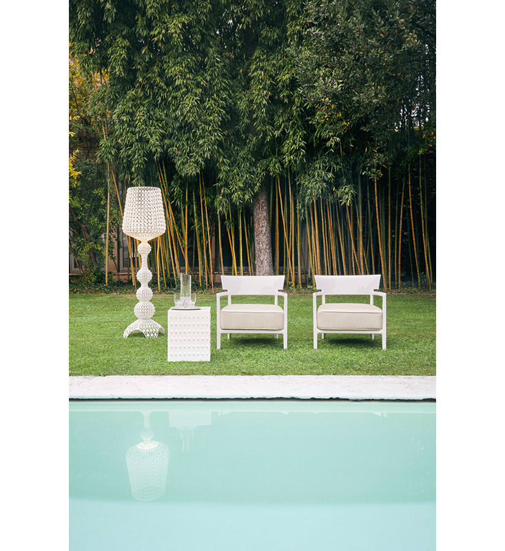 Eur Accent Stool, White