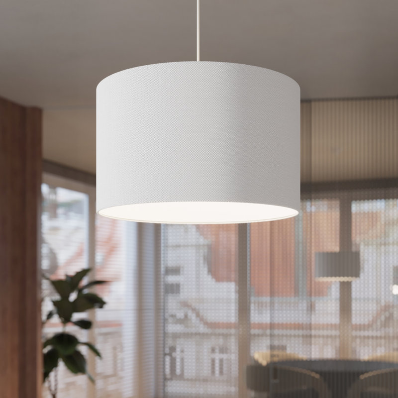 Pendant lamp 40 white, 35cm W x 35cm D, White