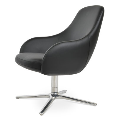 Gazel Arm Lounge Oval Swivel Chair