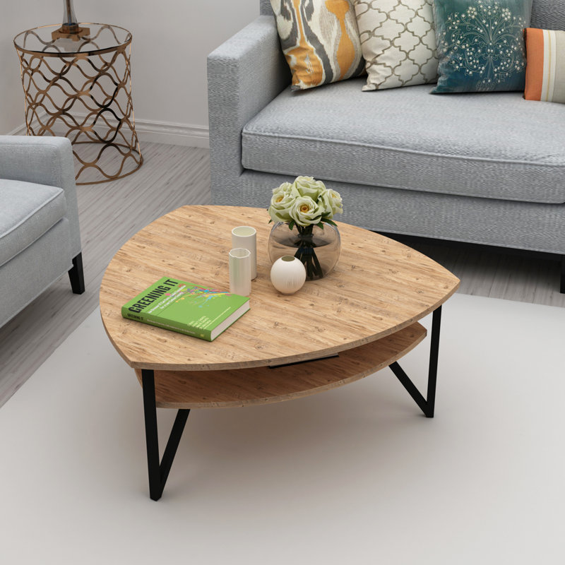 Flinn Three Leg Coffee Table, Atlantic Pine