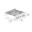 ZLINE Autograph Edition 30 in. Classic Gas Rangetop with 4 Burner DuoPro Cooktop in Stainless Steel and Polished Gold Accents-1048061109-1048061099