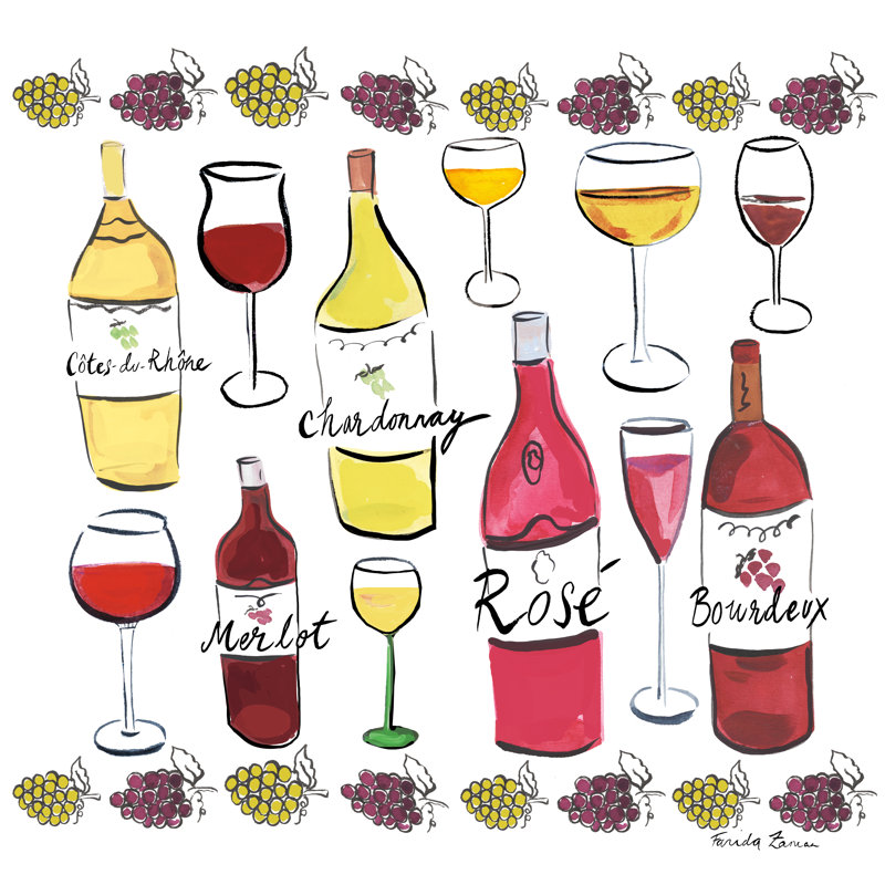 Wine Time I, H 36 po x l 36 po x P 1,25 po