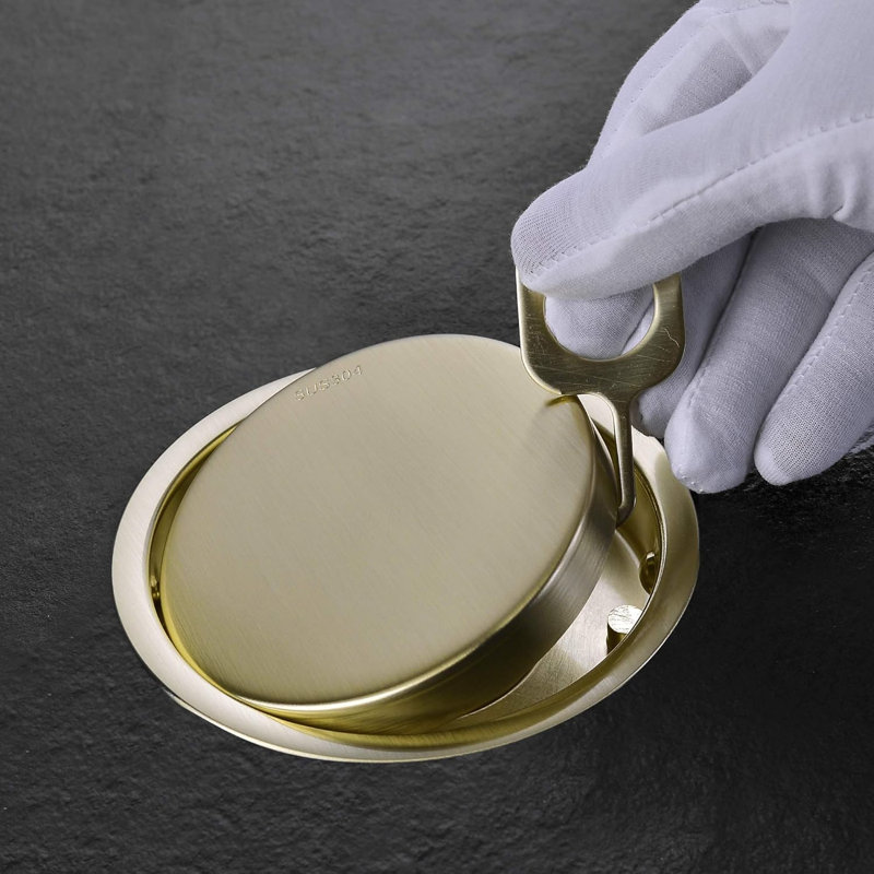 Round Design Tile-In Shower Drain With Adjustable Shower Drain Base Flange