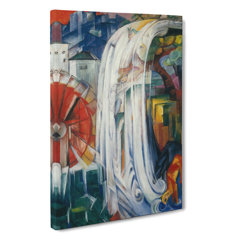 The Bewitched Mill by Franz Marc - Wrapped Canvas, 76cm H x 50cm W x 3cm D