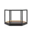 Table hexagonale DEL 9W Tavola - noir