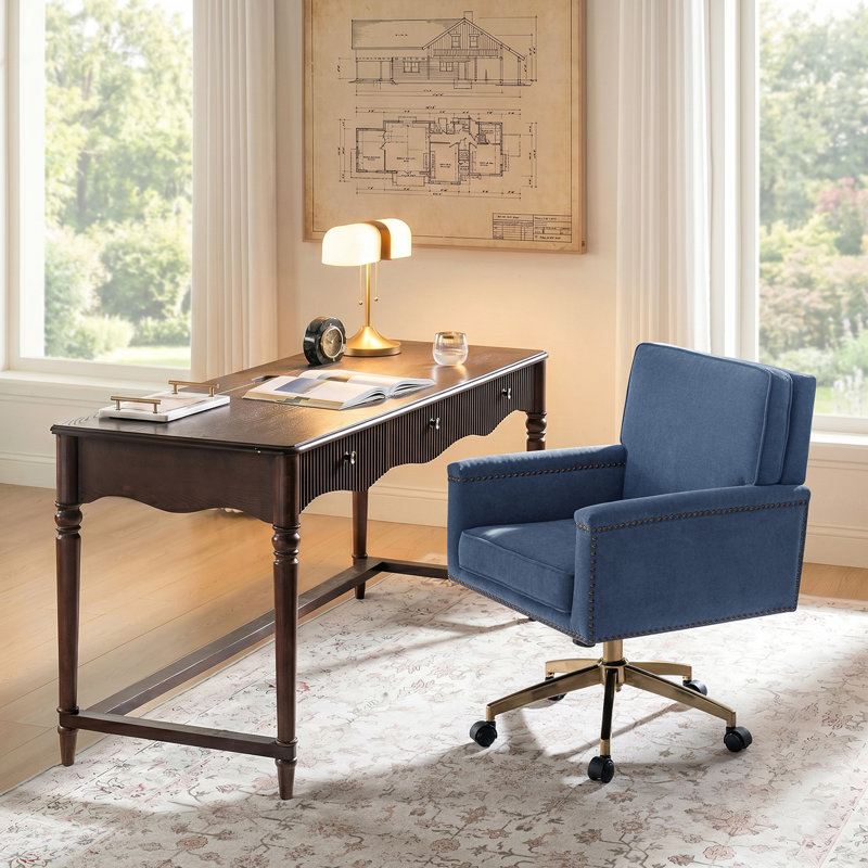 Chaise de bureau Arcana, Bleu ardoise