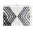 2' Gray Abstract Arrow Washable Floor Mat