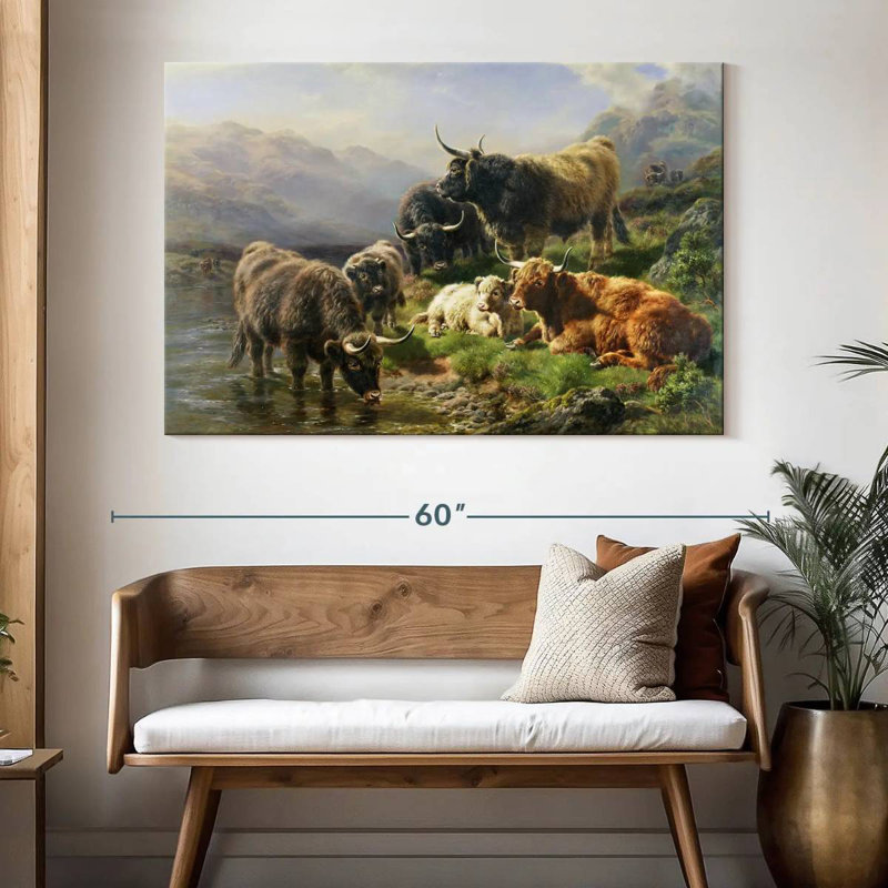 Brampt Highland Cattle, 34" H x 51" W