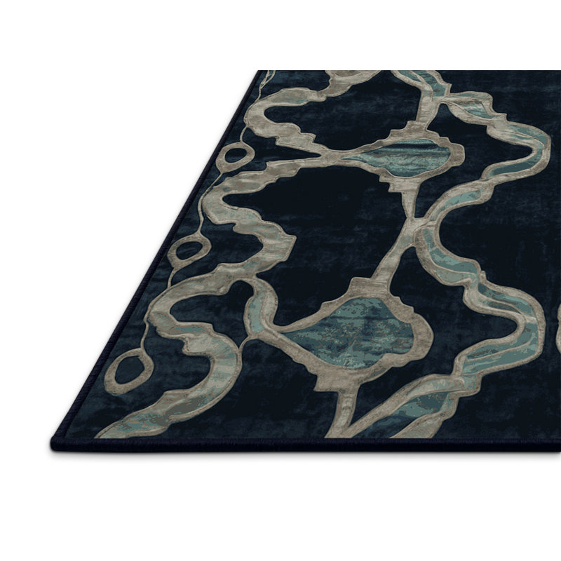 Tapis gris soyeux et moelleux, Tapis de couloir 2 pi x 5 pi