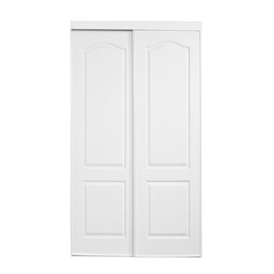Portes de placard coulissantes à panneaux en bois manufacturé