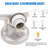 3-Light Vanity Light, 22-Inch Wall Sconce Lighting with White Glass Shade