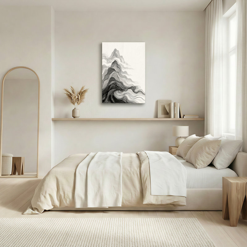 Ensemble de 1 tableau sur toile « Vague de montagne », H 48 po x l 32 po, Wrapped Canvas