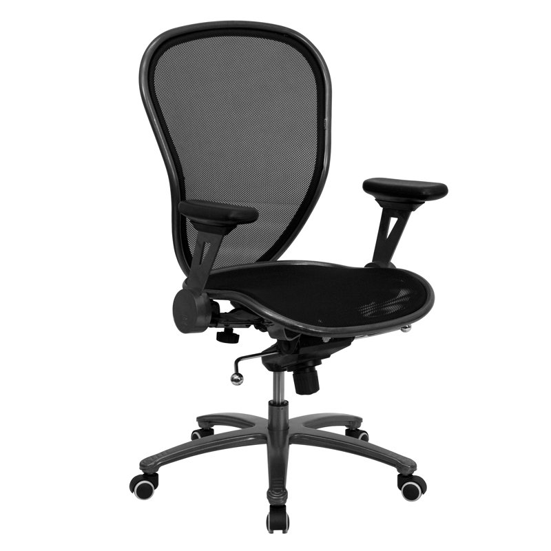 Mid-Back  Mesh Managerial Chair, Black