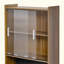 Armoire Mid-Century en noyer de style Mid-Century avec lit à griffer pour chat