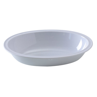 Yanco Nessico Oval Melamine 64 Fl Oz. Pasta Dish In White