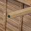 Causeuse d'extérieur en bois d'acacia avec table basse