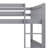 Full Over Full Rubber Wood Bunk Bed With Trundle, Ladder And Guardrails-106347409