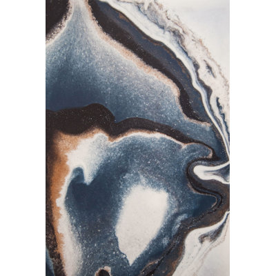 Fayre Abstract Agate Background by Jennifer Kosig - Wrapped Canvas Photograph