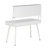 Techni Mobili Study Computer Desk With Storage  Magnetic Dry Erase White Board, White