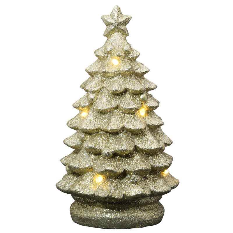 Lampes à piles pour arbre lumineux, H 10 po x l 6 po x P 6 po, Or