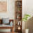 Mid-Century Modern Walnut Solid Wood Corner Cabinet