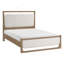 Lit tapissier moderne 1pc avec design superbe, idéal pour créer une atmosphère de chambre luxueuse et invitante-760572739